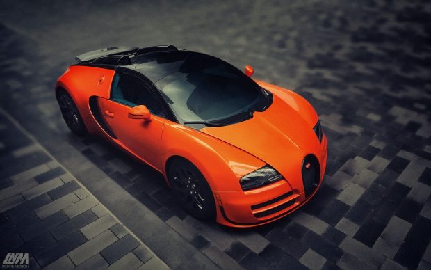 Orange Bugatti Wallpaper.