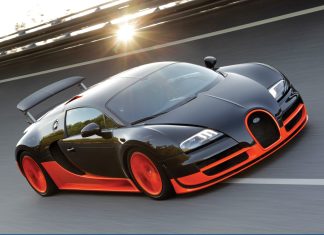 Orange Bugatti Wallpaper For Desktop.