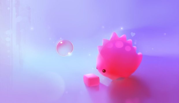 Pink Bubble Picture.