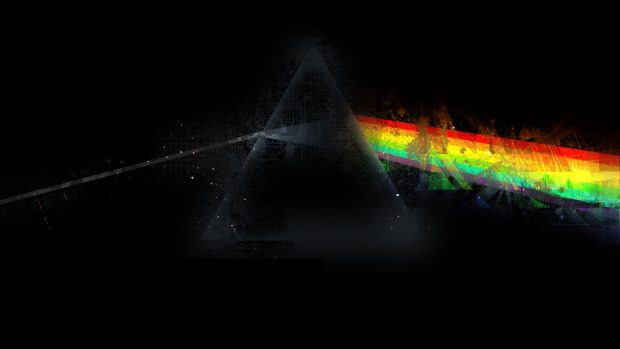 Pink floyd triangle rainbow graphics background wallpapers 2560x1440.