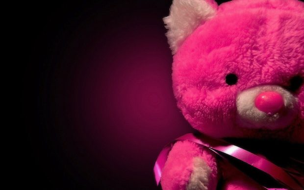 Pink teddy bear love photos.
