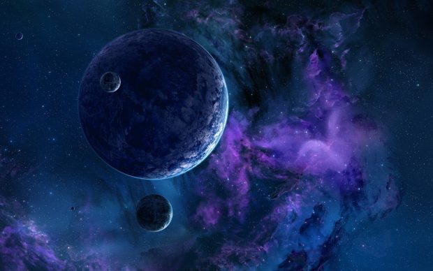 Purple Space Galaxy Wallpaper.