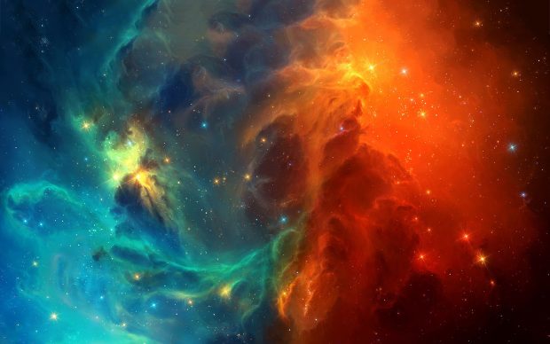 Rainbow Nebula Wallpaper HD.