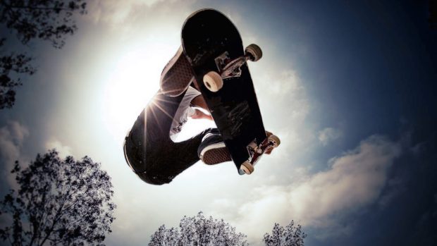 Skateboard desktop picture.