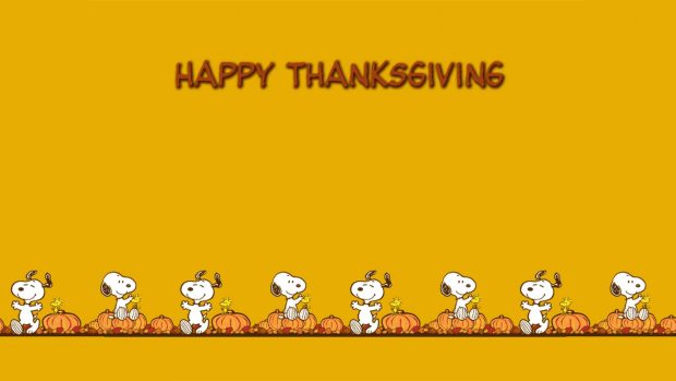 Snoopy Thanksgiving Wallpaper.