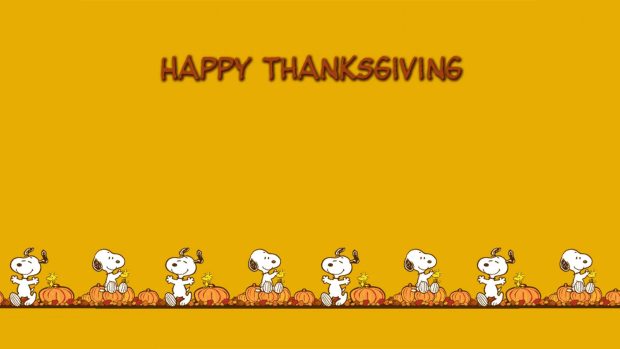 Snoopy Thanksgiving Wallpaper.