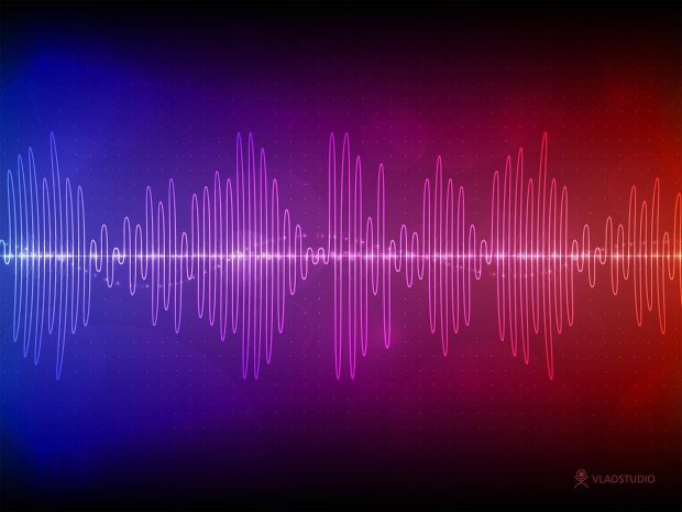 Sound Wave Wallpaper by vladstudio.