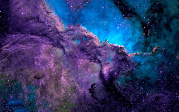 Space purple blue nebula 1920x1200.