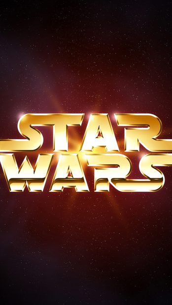 StarWars Gold HD Wallpaper iPhone 6 plus.