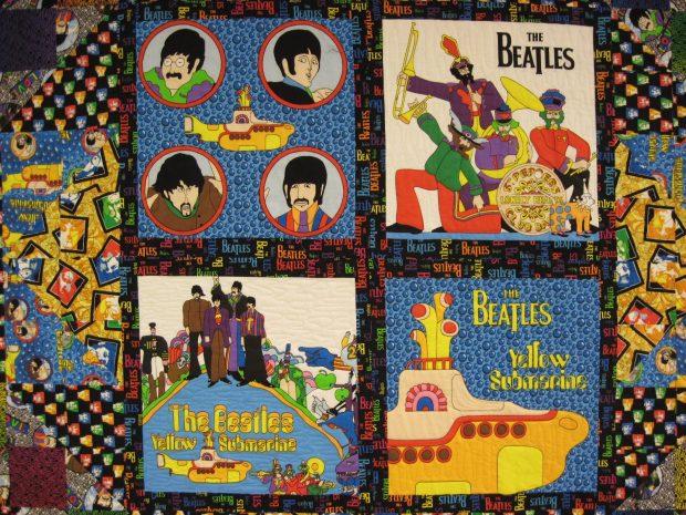 The Beatles Border Background.