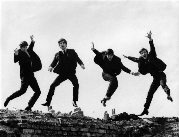 The Beatles Jump Wallpaper.