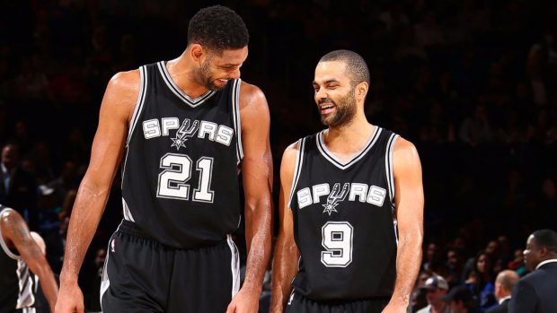 Tony Parker and 2016 Spurs Tim Duncan 4K Wallpapers.