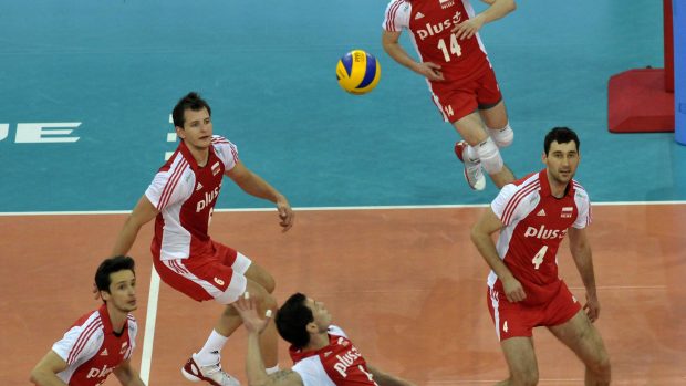 Volleyball poland attack.