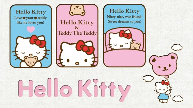 Wallpaper hello kitty picture image.