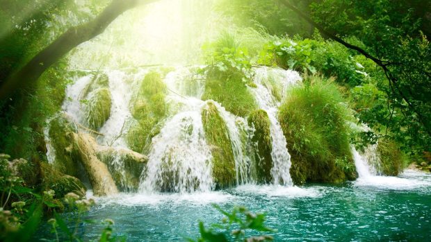 Waterfall wallpaper paradise download.