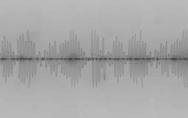 White Sound Wave Wallpaper.