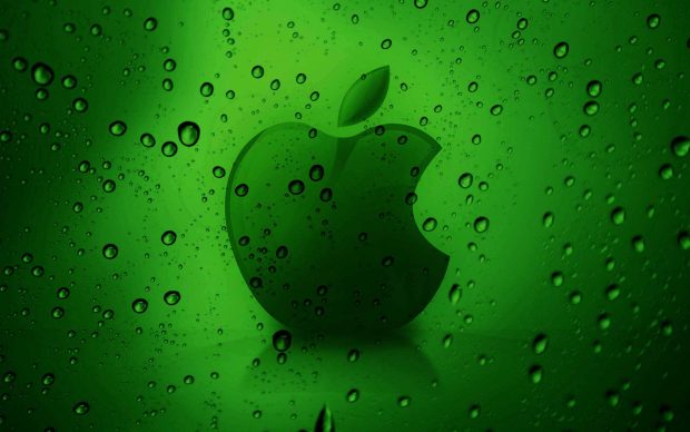3D Green Apple HQ Wallpaper.