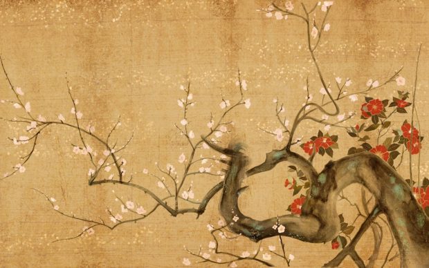 Abstract artistic japanese wallpaper.
