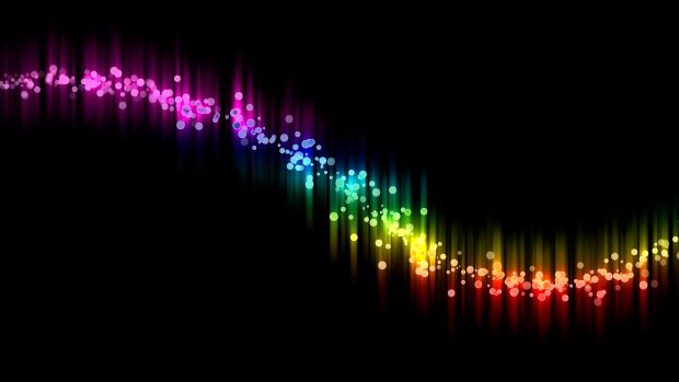 Abstract black colorful curve images 3840x2160.