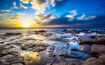 Amazing sunset colors wallpaper 4k.