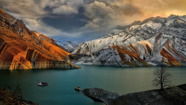 Amirkabir dam iran wallpaper 3840x2160.