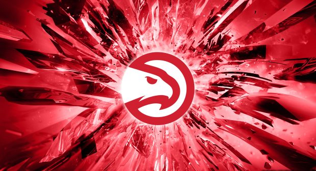 Atlanta Hawks Logo 4K Wallpaper.