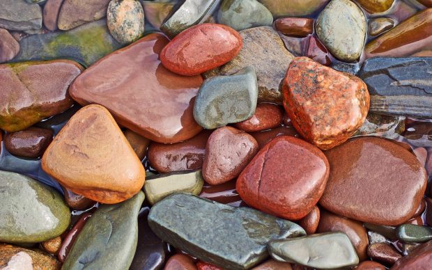 Background scenery nature 3D pebbles phone.