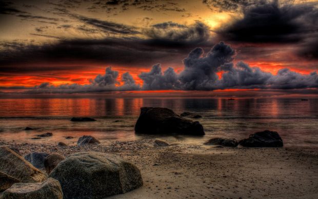 Beach At Night Desktop Backgrounds.