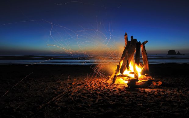 Beach At Night HD Images.