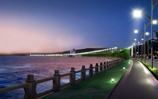 Beach At Night HD Photos.