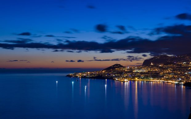 Beach At Night Photo.