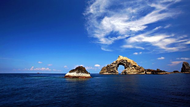 ??????? (Coastal rock formations at Green Island)