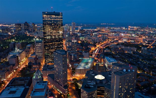 Boston Skyline Desktop Photo.