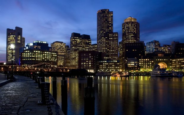 Boston Skyline Desktop Wallpaper.