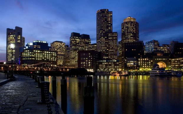 Boston Skyline Desktop Wallpaper.