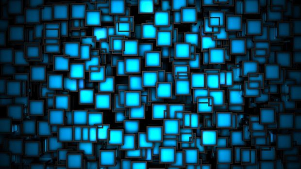 Cool 3D blue Abstract Wallpaper.