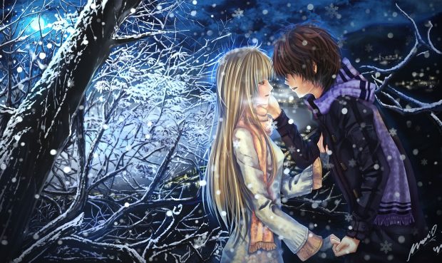 Cute Anime Couple Picture HD.
