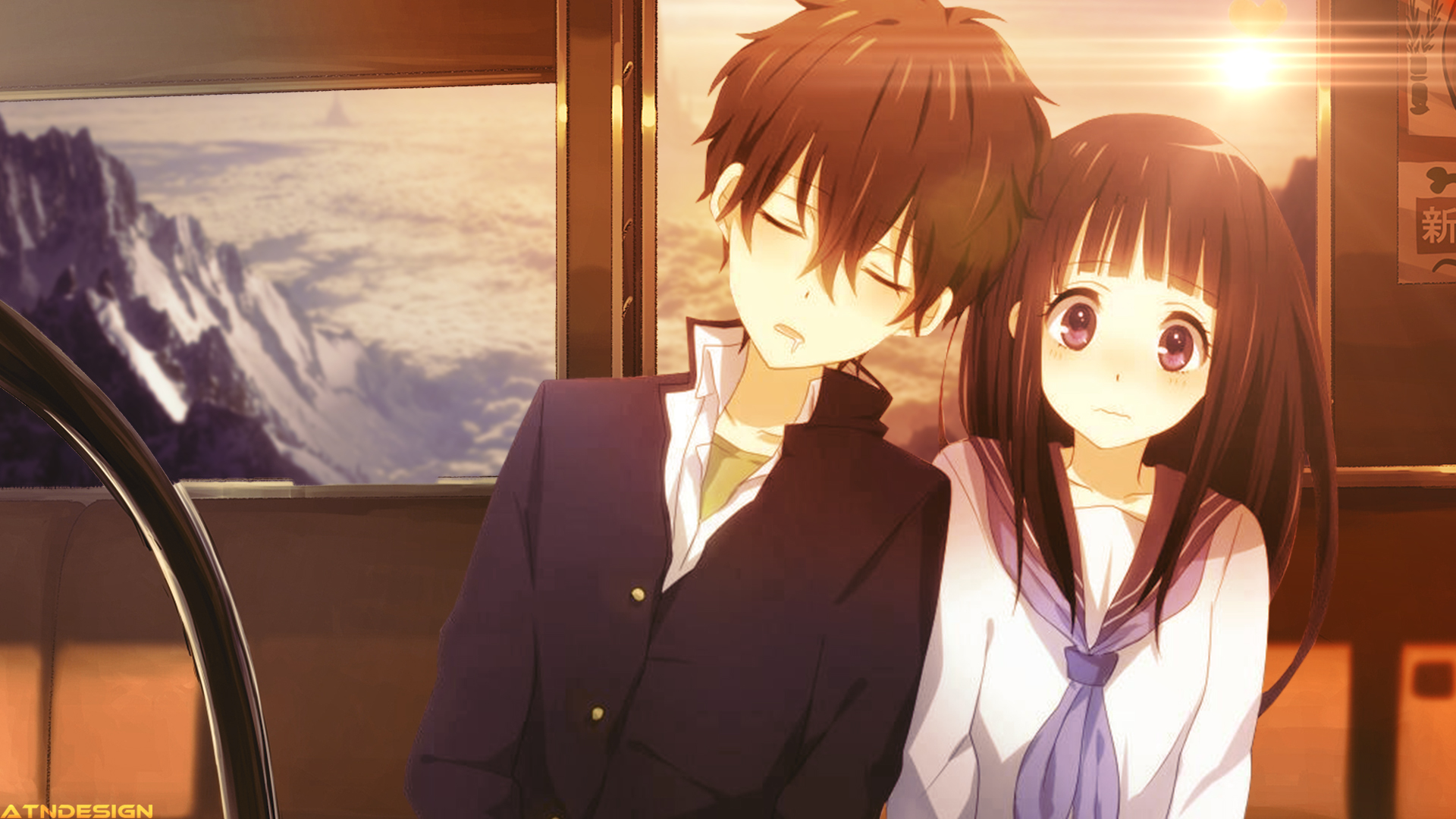 Cute Anime Couple Desktop Wallpapers | PixelsTalk.Net