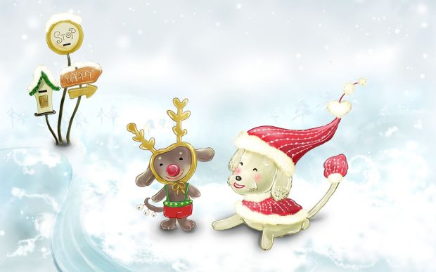 Cute Christmas HD Background.