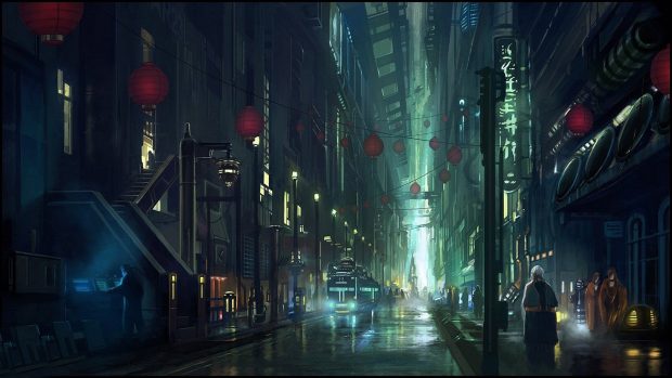 Cyberpunk Background.