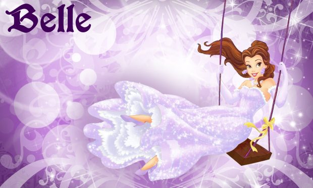 Disney princess purple belle wallpaper images desktop.