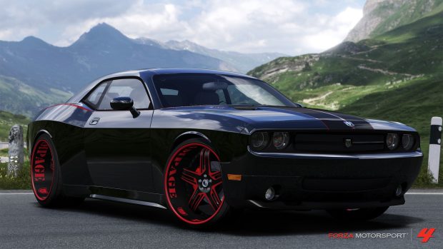 Dodge Challenger Background.