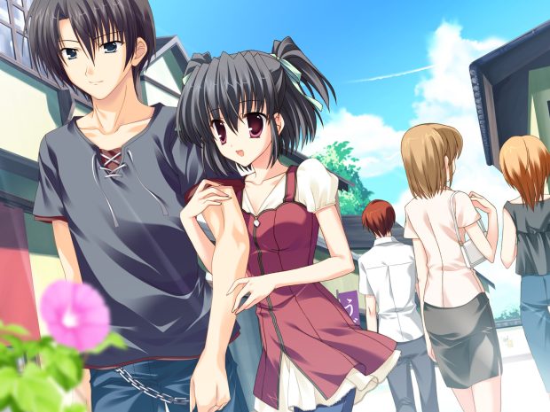 Download Free Cute Anime Couple Photo.