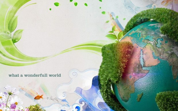 Earth day images abstract 3d.