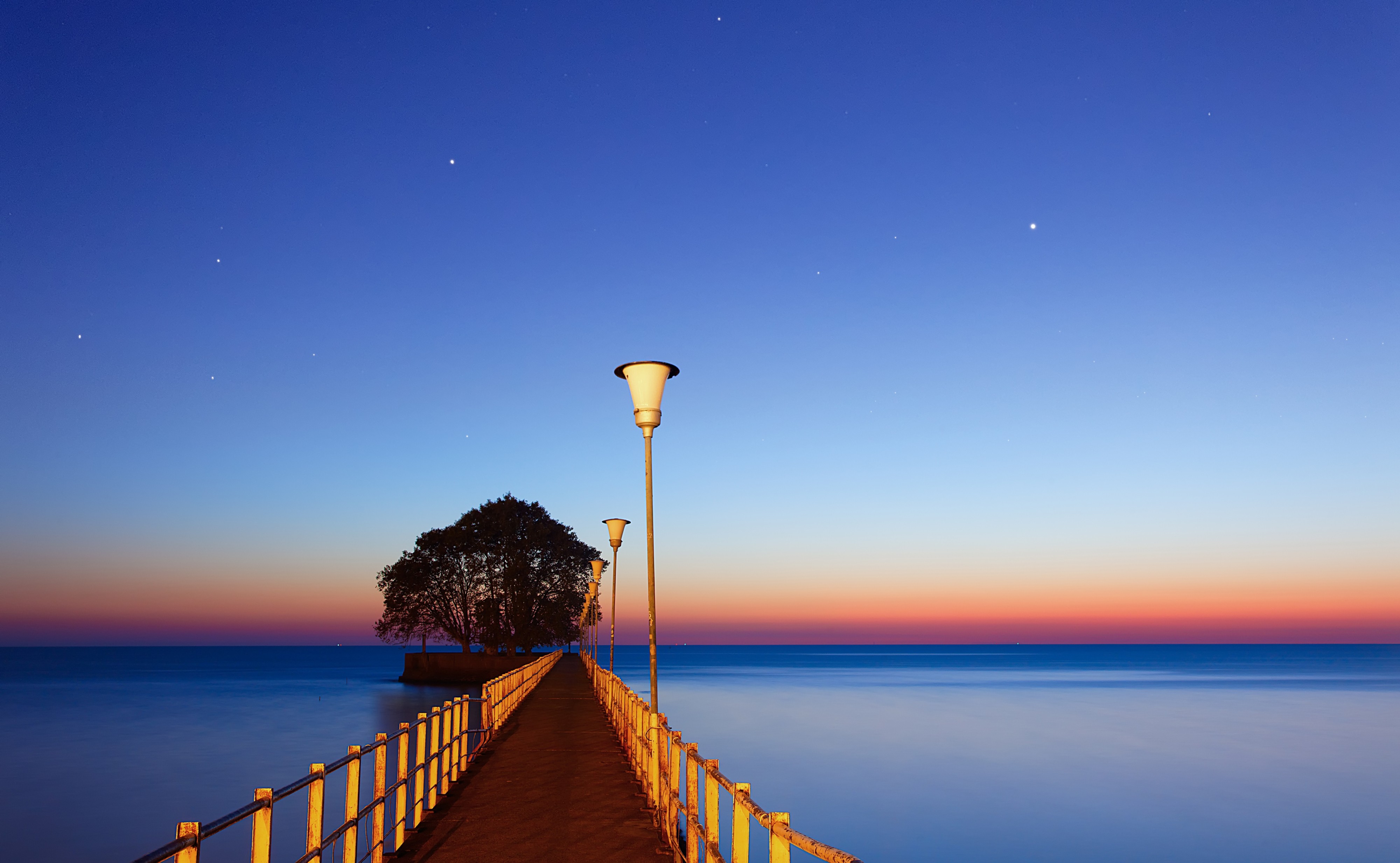 Beach At Night Desktop Backgrounds | PixelsTalk.Net