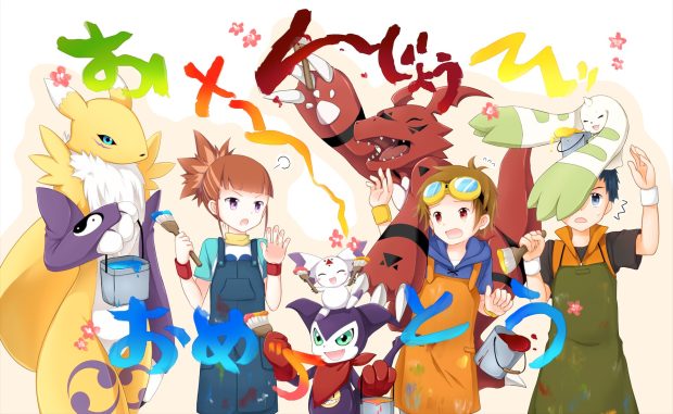 Free Digimon Background Download.
