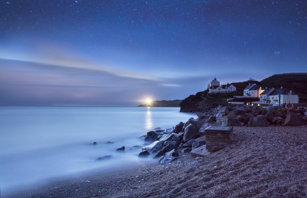 Free Download Beach At Night Image.