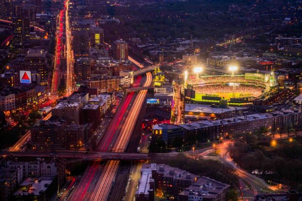 Free Download Boston Skyline Image.