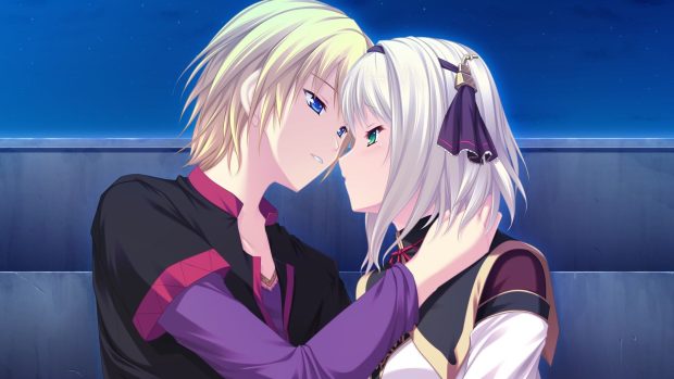 Free Download Cute Anime Couple Photo.