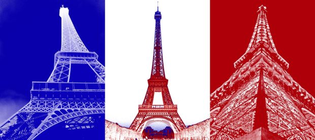 French Flag Background HD.